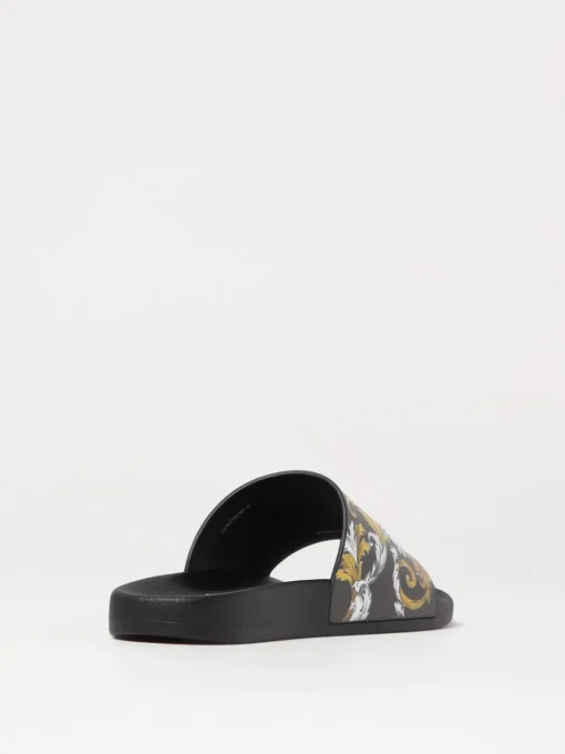 Sliders Baroque Versace Jeans Couture in gomma stampata
