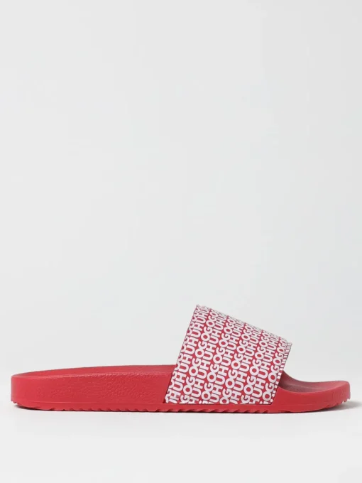 Sliders Boss in gomma con logo stampato all over