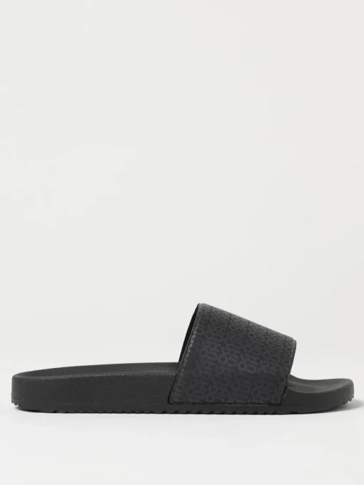 Sliders Boss in gomma con logo stampato all over