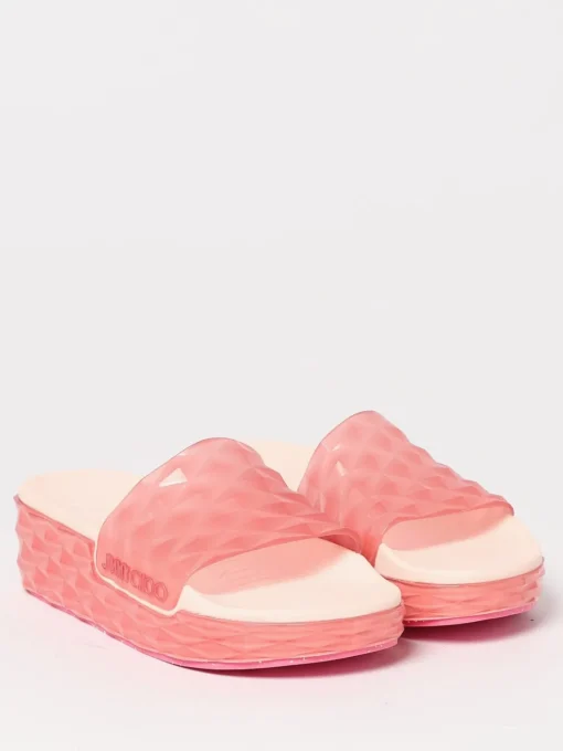 Sliders Diamond Jimmy Choo in gomma sfaccettata