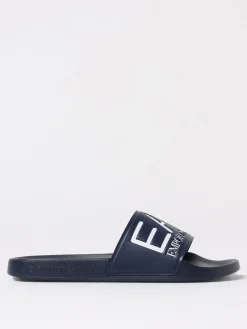 Sliders EA7 in gomma con stampa logo