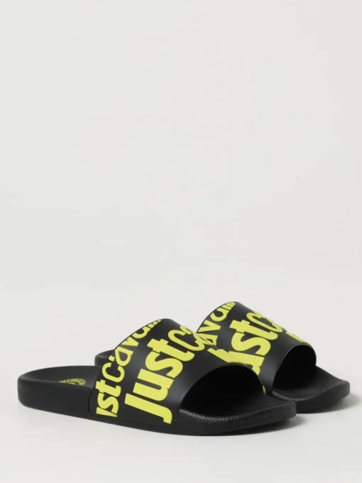 Sliders Just Cavalli in gomma con stampa logo