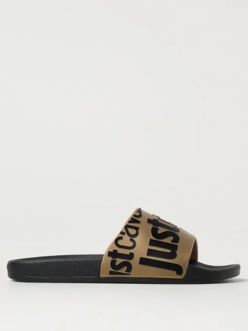 Sliders Just Cavalli in gomma con stampa logo