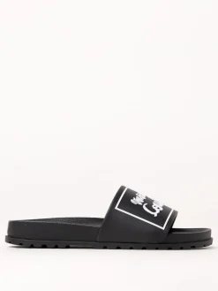Sliders Versace Jeans Couture in gomma con logo