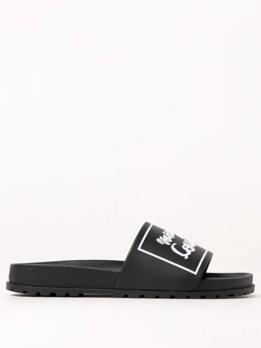 Sliders Versace Jeans Couture in gomma con logo
