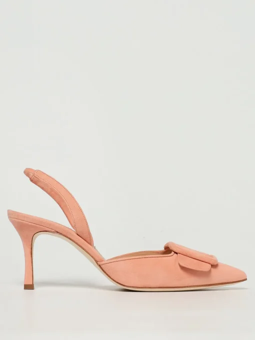 Slingback May Manolo Blahnik in camoscio