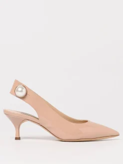 Slingback Tiffa Casadei in vernice con perla cabochon