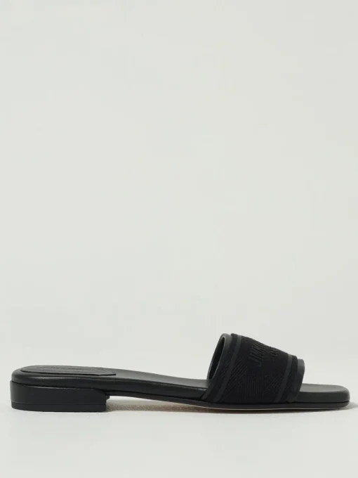 Slippers Joa Jimmy Choo in canvas e pelle