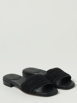 Slippers Joa Jimmy Choo in canvas e pelle