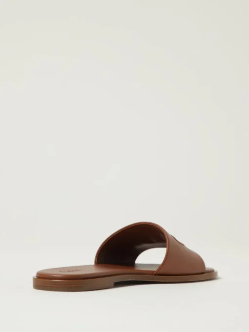 Slippers Soleil Chloé in pelle