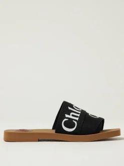 Slippers Woody Chloé in canvas