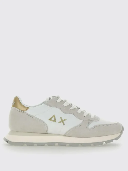 Sneakers Ally Gold SUN68 in camoscio e mesh