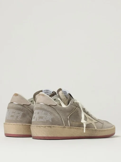 Sneakers Ballstar Golden Goose in camoscio used con perline applicate