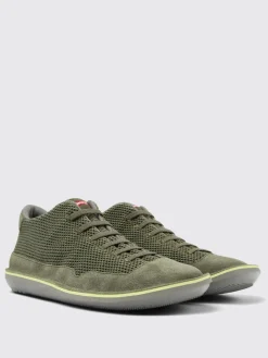 Sneakers Beetle Camper in cotone riciclato e nabuk