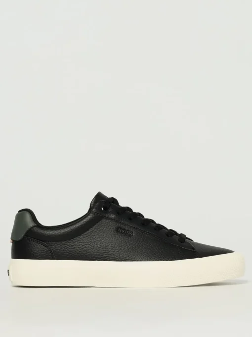 Sneakers Boss in pelle sintetica a grana