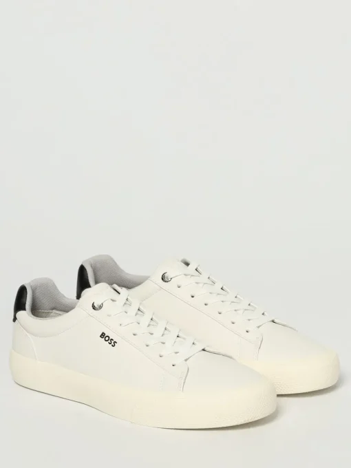 Sneakers Boss in pelle sintetica a grana