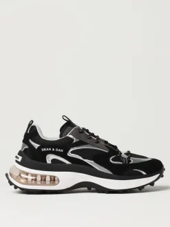 Sneakers Bubble Dsquared2 in camoscio e mesh