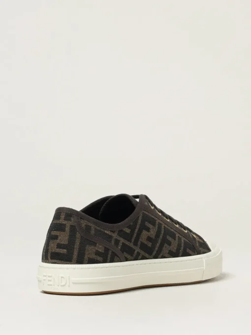 Sneakers Domino Fendi in canvas jacquard