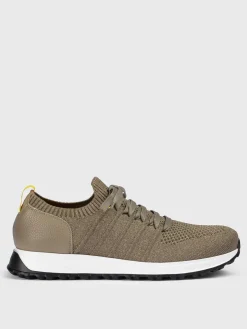 Sneakers Doucal's in viscosa stretch e pelle martellata