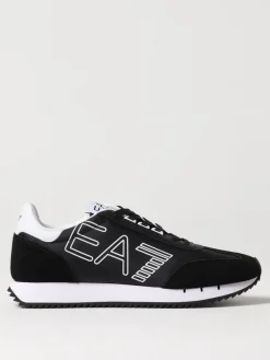 Sneakers EA7 in camoscio e mesh