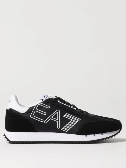 Sneakers EA7 in camoscio e mesh