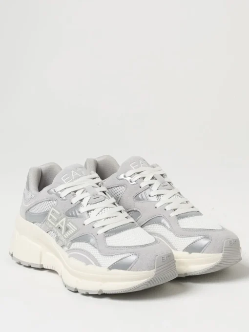 Sneakers EA7 in mesh e camoscio