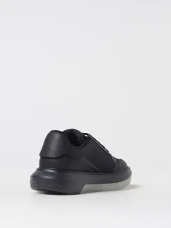 Sneakers Emporio Armani in pelle sintetica saffiano e nylon