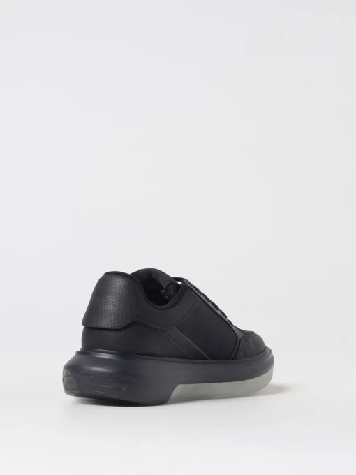 Sneakers Emporio Armani in pelle sintetica saffiano e nylon