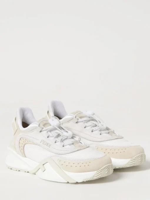 Sneakers Flow Fendi in camoscio e mesh