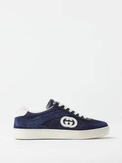 Sneakers Gucci in camoscio e mesh