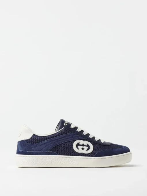 Sneakers Gucci in camoscio e mesh