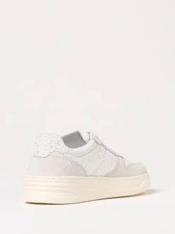 Sneakers H630 Hogan in pelle con glitter