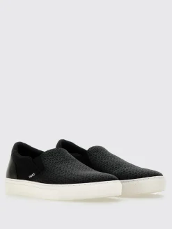 Sneakers Hugo in canvas con logo all over
