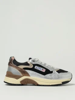 Sneakers Hyperway Autry in pelle laminata e mesh