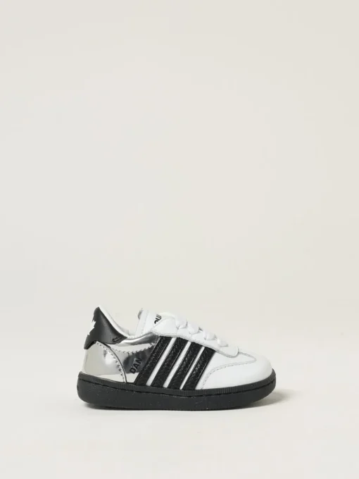 Sneakers in pelle di vitello con logo Dsquared2