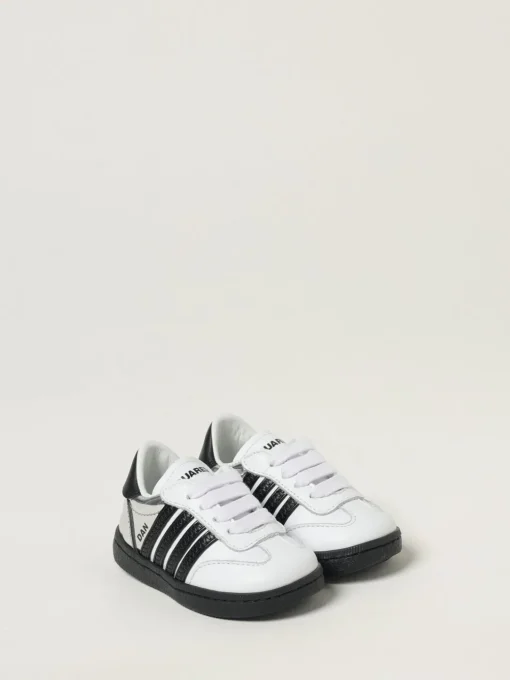 Sneakers in pelle di vitello con logo Dsquared2