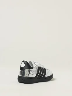 Sneakers in pelle di vitello con logo Dsquared2