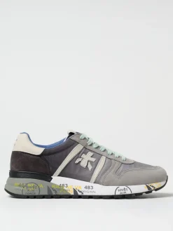 Sneakers Lander Premiata in camoscio e nylon