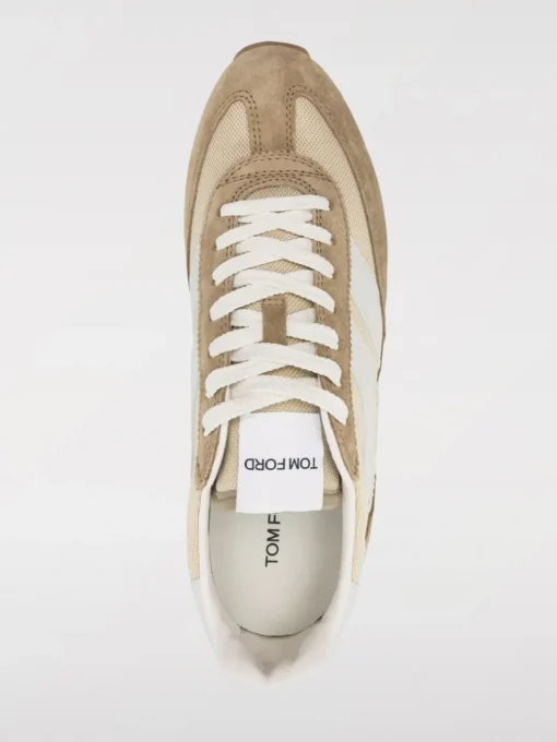 Sneakers Mick Tom Ford in camoscio e mesh
