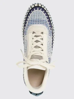 Sneakers Nama Chloé in mesh riciclato e camoscio