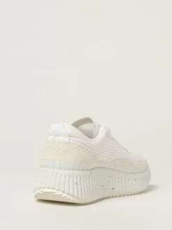 Sneakers Nama Chloé in mesh riciclato e camoscio