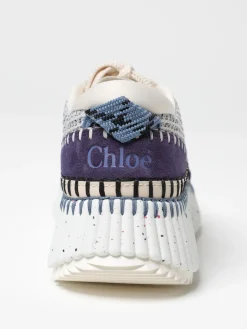 Sneakers Nama Chloè in tessuto ricamato e pelle sintetica