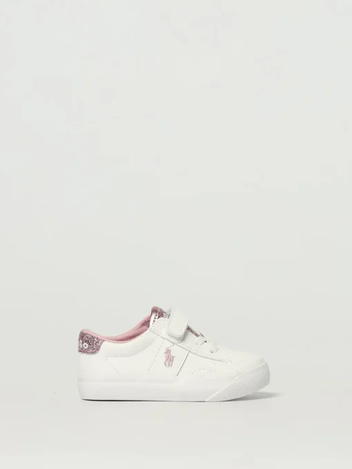 Sneakers Polo Ralph Lauren in pelle sintetica con glitter