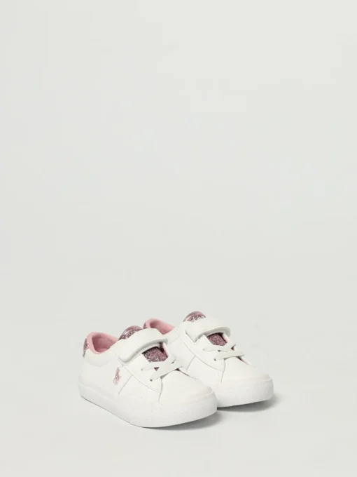 Sneakers Polo Ralph Lauren in pelle sintetica con glitter