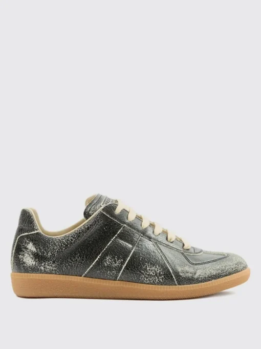 Sneakers Replica Maison Margiela in pelle laminata cracklè