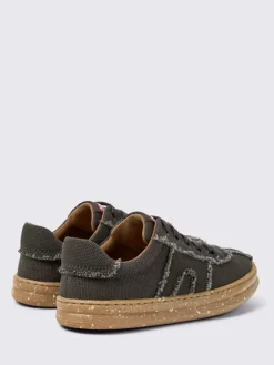 Sneakers Runner Camper in canvas di cotone riciclato con profili sfrangiati