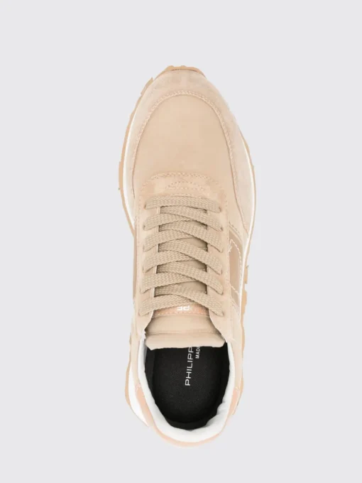 Sneakers Running Tour Philippe Model in camoscio e mesh