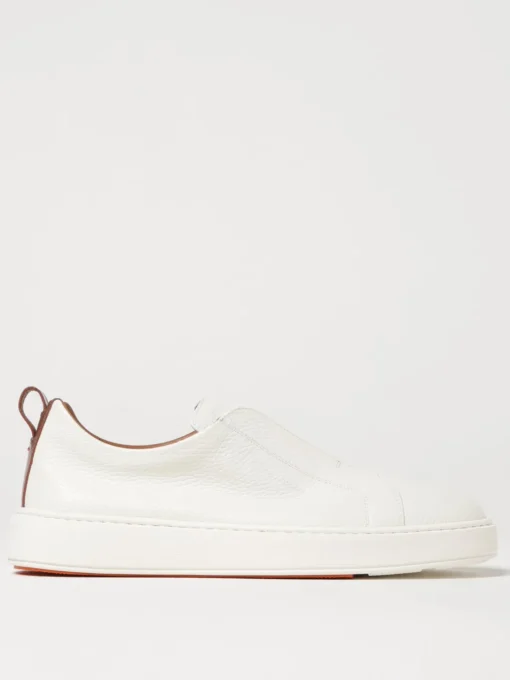 Sneakers Santoni in pelle martellata