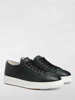 Sneakers Santoni in pelle a grana