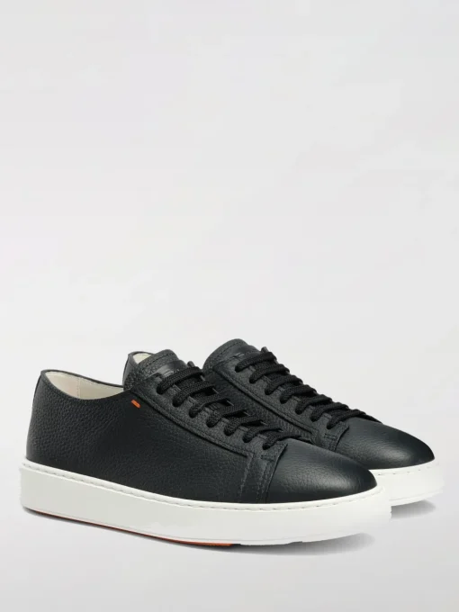 Sneakers Santoni in pelle a grana